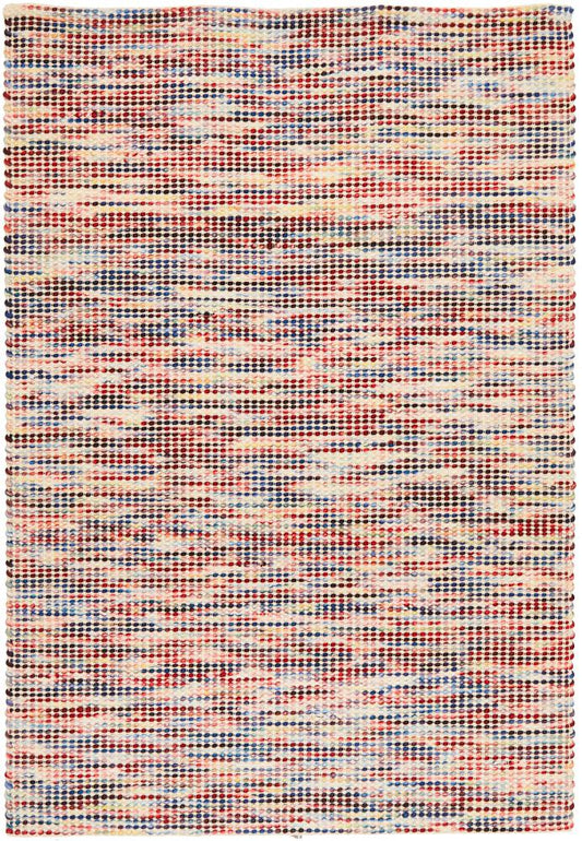 Vera Scandi Multi-Colour Flatweave Felted Wool Rug