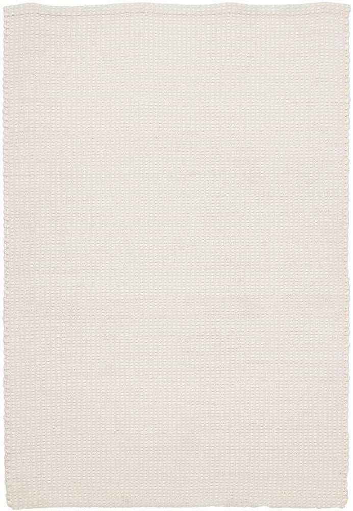 Vera Scandi White Flatweave Felted Wool Rug