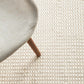 Vera Scandi White Flatweave Felted Wool Rug