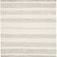 Erika Scandi Grey Striped Flatweave Wool Rug