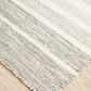 Erika Scandi Grey Striped Flatweave Wool Rug
