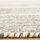 Erika Scandi Grey Striped Flatweave Wool Rug