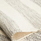 Erika Scandi Grey Striped Flatweave Wool Rug