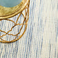 Erika Scandi Blue Flatweave Wool Rug