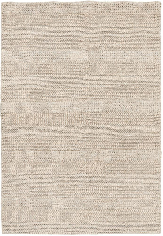 Ulla Scandi Natural Flatweave Felted Wool Rug