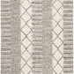 Vivika Scandi White & Grey Patterned Flatweave Felted Wool Rug