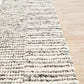Vivika Scandi White & Grey Patterned Flatweave Felted Wool Rug