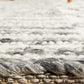 Vivika Scandi White & Grey Patterned Flatweave Felted Wool Rug