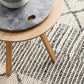 Vivika Scandi White & Grey Patterned Flatweave Felted Wool Rug