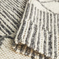 Vivika Scandi White & Grey Patterned Flatweave Felted Wool Rug