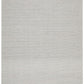 Oscar Scandinavian Grey & White Felted Wool Striped Weave Rug