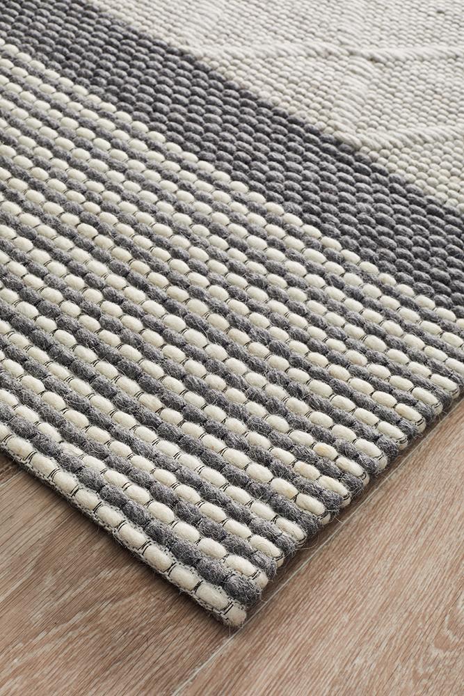 Blake Modern Multi-Colour Textured Wool Rug