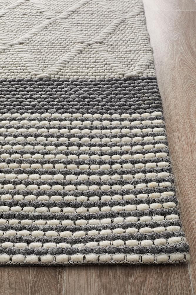 Blake Modern Multi-Colour Textured Wool Rug