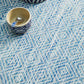 Milly Outdoor Blue & White Diamond Pattern Rug