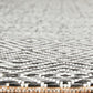 Milly Outdoor Grey & White Diamond Pattern Rug