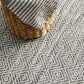 Milly Outdoor Grey & White Diamond Pattern Rug