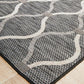 Lola Outdoor Black & Grey Patterned Rug
