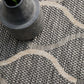 Lola Outdoor Black & Grey Patterned Rug