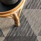 Miles Outdoor Black & Grey Geometric Pattern Rug