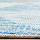 Miles Outdoor Blue & White Geometric Pattern Rug