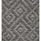 Tera Outdoor Black & Grey Diamond Pattern Rug