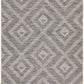 Tera Outdoor Black & Grey Diamond Pattern Rug