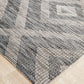 Tera Outdoor Black & Grey Diamond Pattern Rug