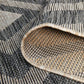 Tera Outdoor Black & Grey Diamond Pattern Rug
