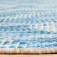 Tera Outdoor Blue & White Diamond Pattern Rug