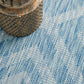 Tera Outdoor Blue & White Diamond Pattern Rug