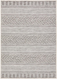 Thumbnail for Tessa Outdoor Grey & White Tribal Pattern Rug