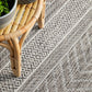 Tessa Outdoor Grey & White Tribal Pattern Rug