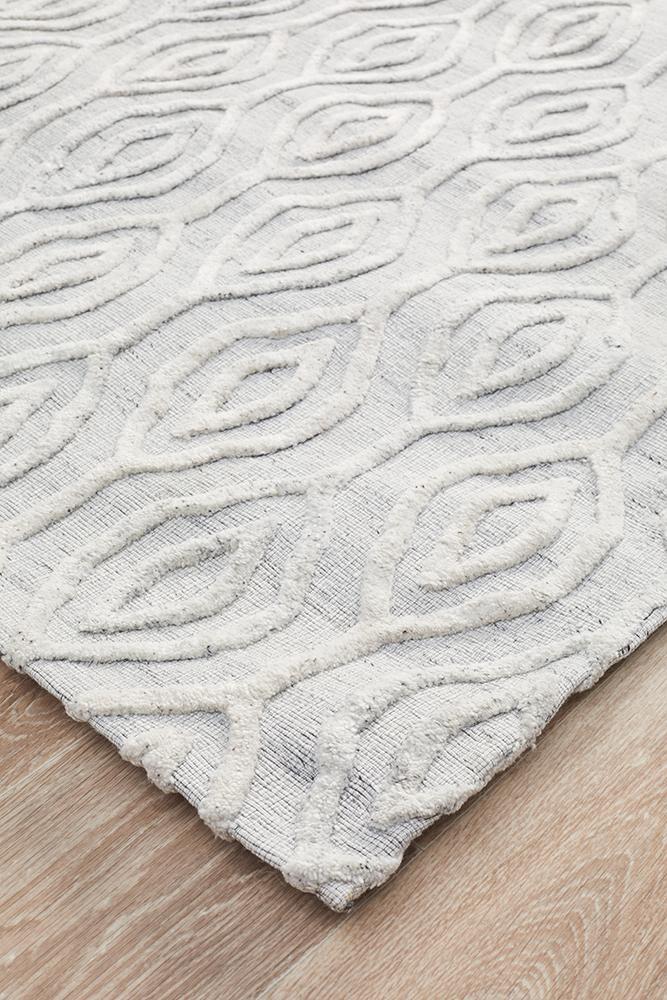 Athena Light Grey Hand Tufted Modern Rug