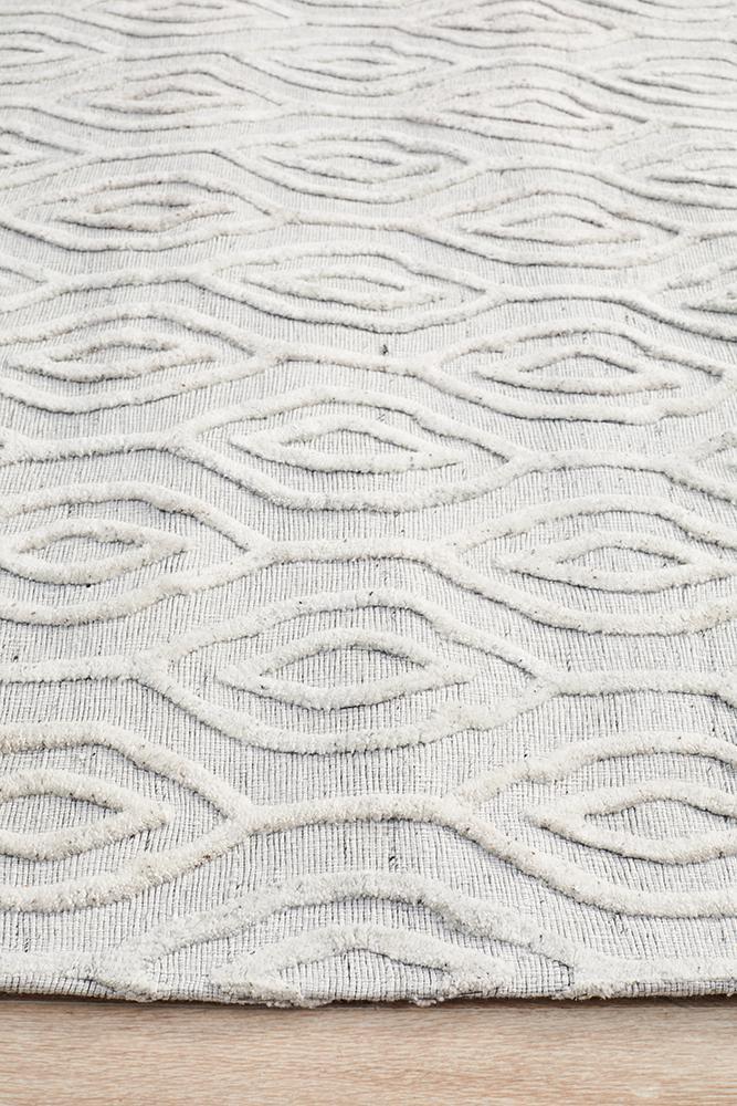 Athena Light Grey Hand Tufted Modern Rug