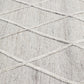 Nevaeh Grey Diamond Pattern Modern Hand Tufted Rug