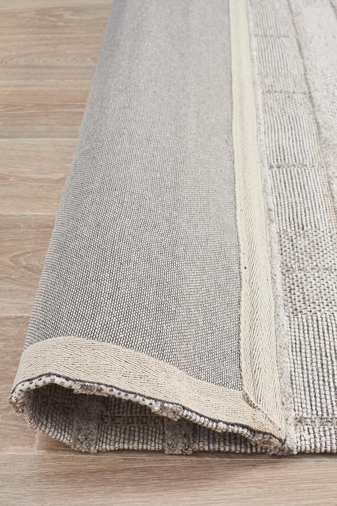 Amee Light Grey & Natural Modern Hand Tufted Rug